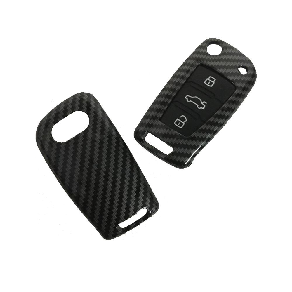 AUDI ALLOY CARBON FIBER KEY CASE NEW