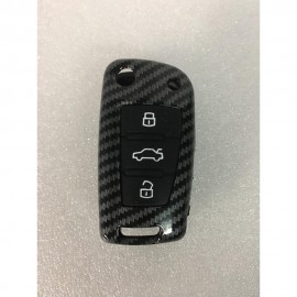 AUDI ALLOY CARBON FIBER KEY CASE NEW