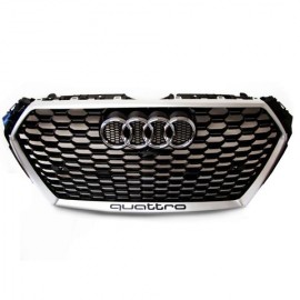 AUDI A4 B9 RS4 LOOK FRONT GRILL SILVER