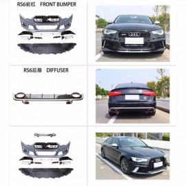 AUDI A6 RS6 BODY KIT WITH FRONT GRILL