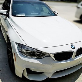 BMW 3 SERIES F30 CARBON FIBER HEAD LIGHT EYE SHADOW