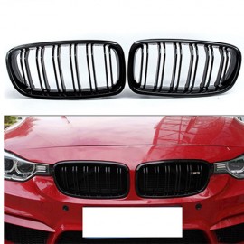BMW 3 SERIES F30 M FULL BLACK DOUBLE BAR FRONT GRILL