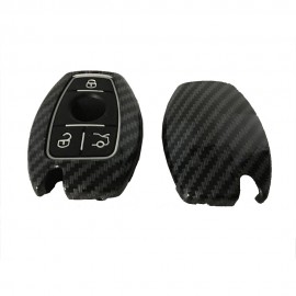 MERCEDES BENZ ALLOY CARBON FIBER KEY CASE NEW