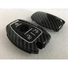 MERCEDES BENZ ALLOY CARBON FIBER KEY CASE NEW