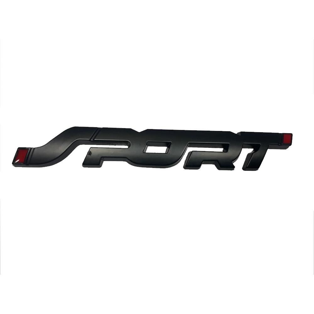 CAR LOGO SPORTS V2 BLACK FOR UNIVERSAL CAR MODEL