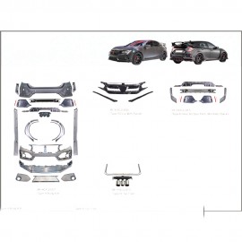 HONDA CIVIC FK TYPE-R BODY KIT WITH TIP