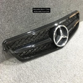 MERCEDES BENZ C CLASS W204 AMG BLACK FRONT GRILL