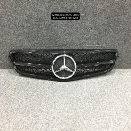 MERCEDES BENZ C CLASS W204 AMG BLACK FRONT GRILL