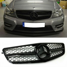 MERCEDES BENZ C CLASS W204 AMG BLACK FRONT GRILL