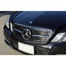 MERCEDES BENZ E CLASS W212 PRE FACELIFT DIAMOND SILVER FRONT GRILL
