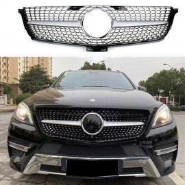 MERCEDES BENZ ML W166 DIAMOND SILVER FRONT GRILL