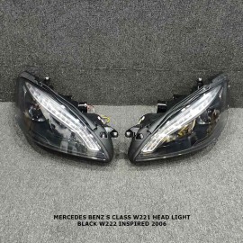MERCEDES BENZ S CLASS W221 W222 INSPIRED HEAD LIGHT