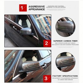 MERCEDES BENZ C CLASS W204 AMG CARBON FIBER MIRROR COVER