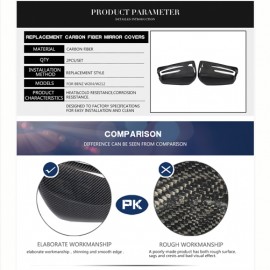 MERCEDES BENZ C CLASS W204 AMG CARBON FIBER MIRROR COVER