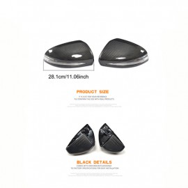 MERCEDES BENZ C CLASS W205 AMG CARBON FIBER MIRROR COVER WITH LED