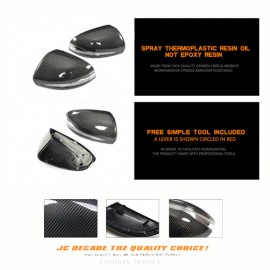 MERCEDES BENZ C CLASS W205 AMG CARBON FIBER MIRROR COVER WITH LED