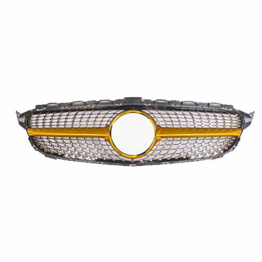 MERCEDES BENZ C CLASS W205 DIAMOND FRONT GRILL GOLDEN
