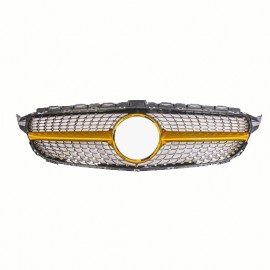 MERCEDES BENZ C CLASS W205 DIAMOND FRONT GRILL GOLDEN