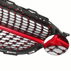MERCEDES BENZ C CLASS W205 DIAMOND FRONT GRILL RED