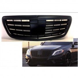 MERCEDES BENZ S CLASS W222 FRONT GRILL MATT BLACK