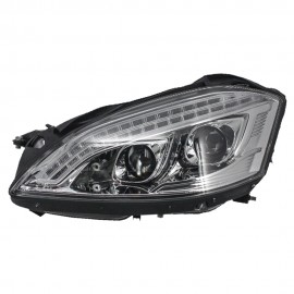 MERCEDES BENZ S CLASS W221 HEAD LIGHT BLACK