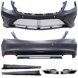 MERCEDES BENZ S CLASS W222 S65 BODY KITS WITH EXHAUST TIPS