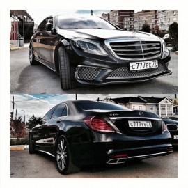 MERCEDES BENZ S CLASS W222 S65 BODY KITS WITH EXHAUST TIPS