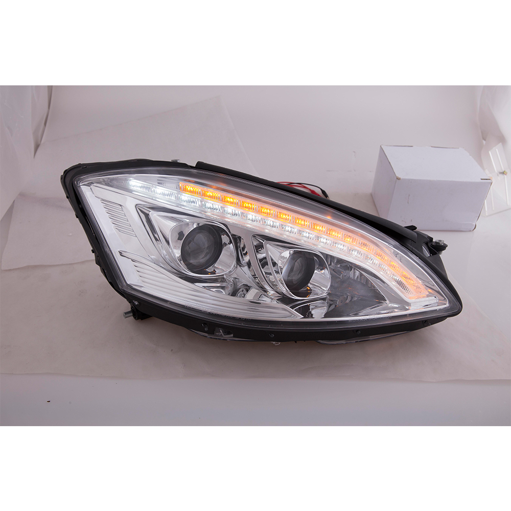 MERCEDES BENZ S CLASS W221 HEAD LIGHT CHROME