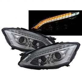MERCEDES BENZ S CLASS W221 HEAD LIGHT CHROME