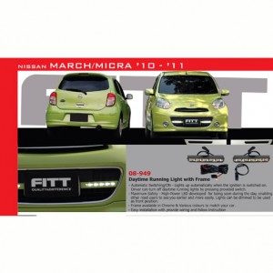 NISSAN MICRA DAY RUNNING LIGHT WITH WIRING WITH SW..