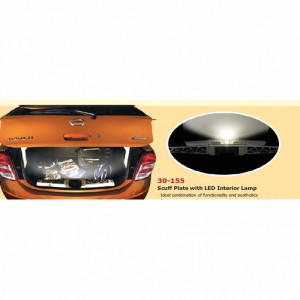 NISSAN MICRA REAR BUMPER PLATE WITH LED FIT