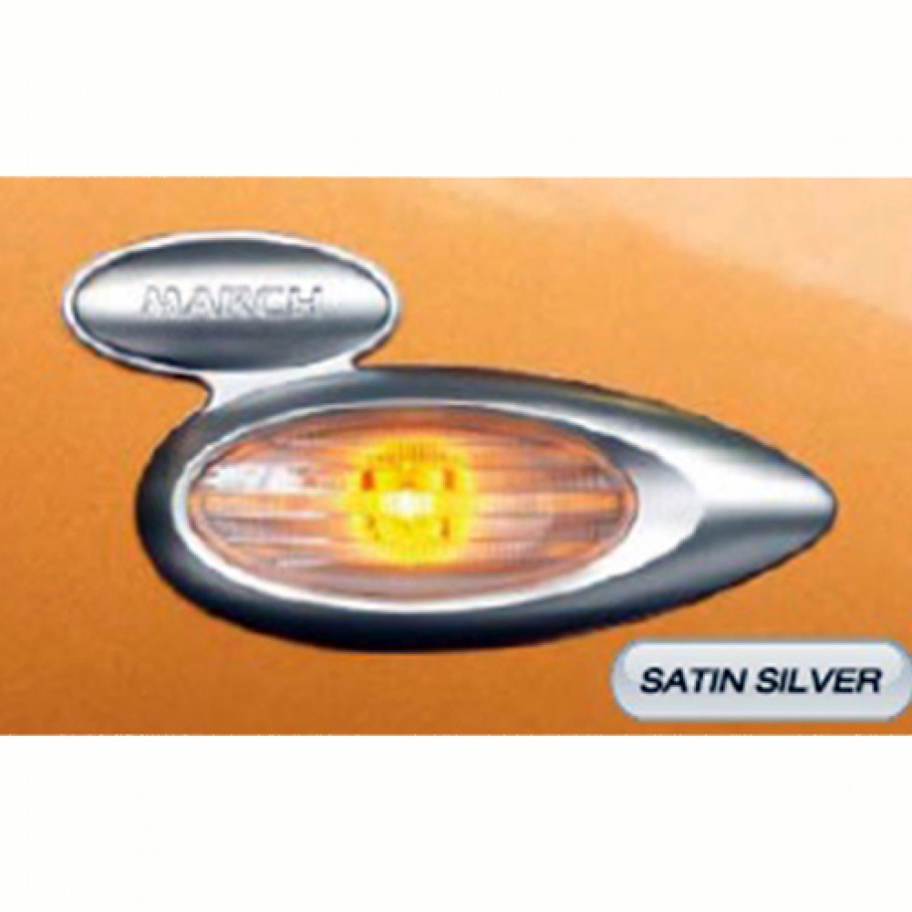 NISSAN MICRA SIDE INDICATOR COVER SILVER STAIN
