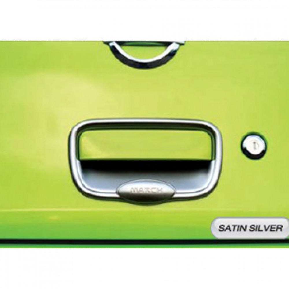 NISSAN MICRA SILVER STAIN TAIL GATE COVER