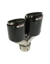 UNIVERSAL BORLA GLOSSY DUAL EXHAUST TIP