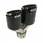 UNIVERSAL BORLA GLOSSY DUAL EXHAUST TIP