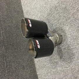 UNIVERSAL BORLA GLOSSY DUAL EXHAUST TIP