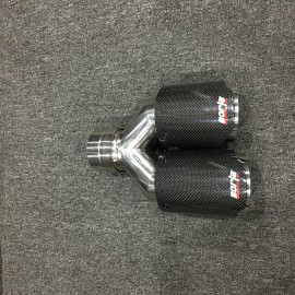 UNIVERSAL BORLA GLOSSY DUAL EXHAUST TIP