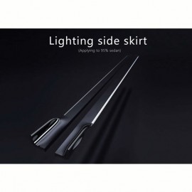 UNIVERSAL SIDE SKIRTS LED BLUE BY MOBILE APP 1820MM