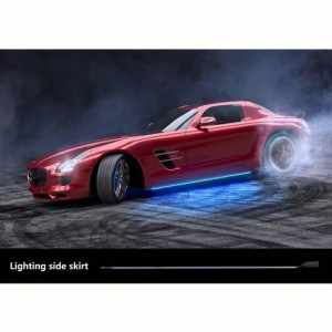 UNIVERSAL SIDE SKIRTS LED BLUE BY MOBILE APP 2120M..