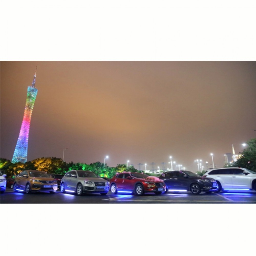 UNIVERSAL RUNNING BOARD LED BLUE BY MOBILE APP 1820MM